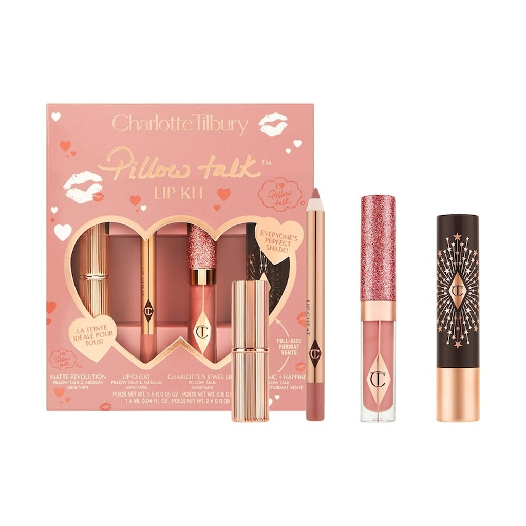 Charlotte Tilbury Pillow Talk lip wardrobe set