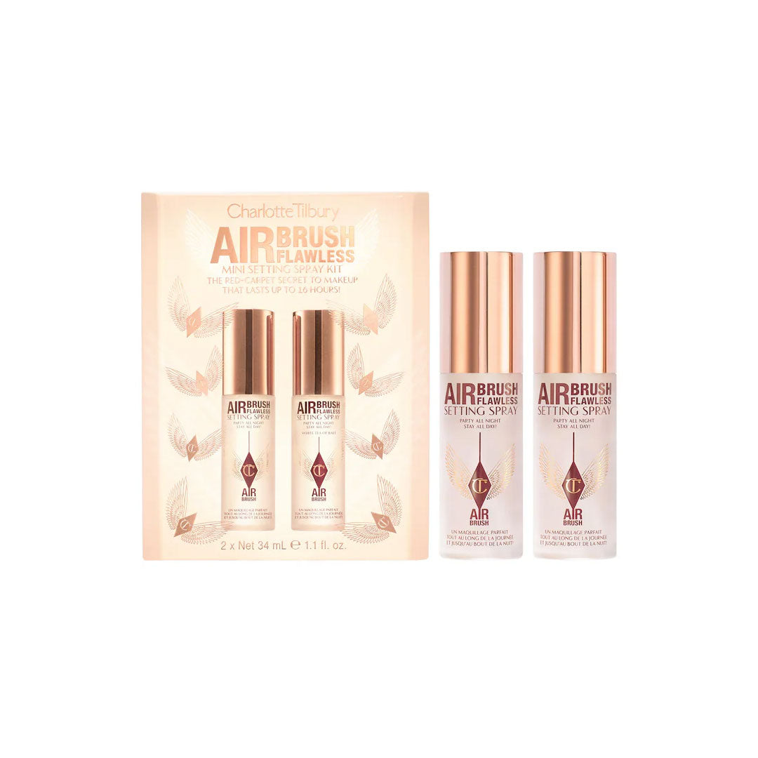 Charlotte Tilbury Mini Airbrush Flawless Setting Spray Duo Gift Set Size 34ml  ShopbyMK