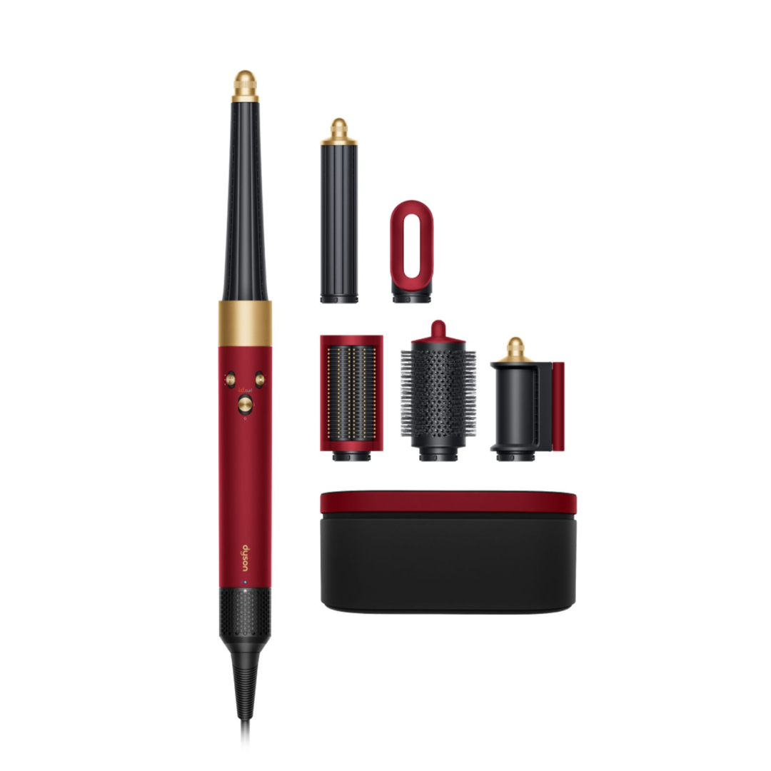 Dyson Airwrap id multi styler and dryer Straight plus Wavy Red velvet Gold - ShopbyMK